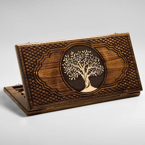 Armenian backgammon set with Tree of Life design