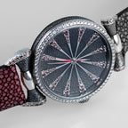 Lilac Zirconia Sterling Silver Watch