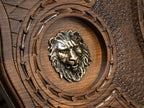Luxury Backgammon Set – Majestic Lion Design with Bronze Details