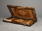 Luxury Backgammon Set – Majestic Lion Design with Bronze Details