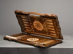 Luxury Backgammon Set – Armenian Eternity Symbol with Bronze Details