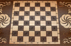 Eternity sign Armenian backgammon set with checkers and dice