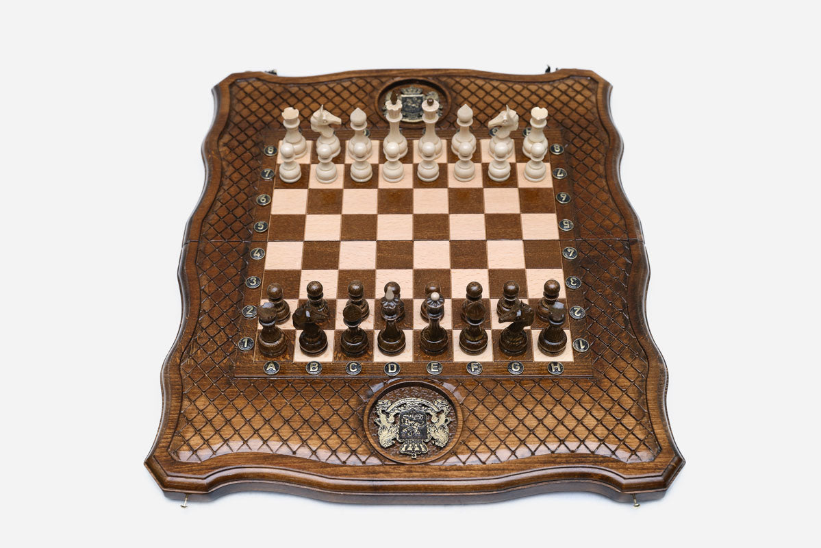 Georgian coat of arms combo set shown folded with carry handle