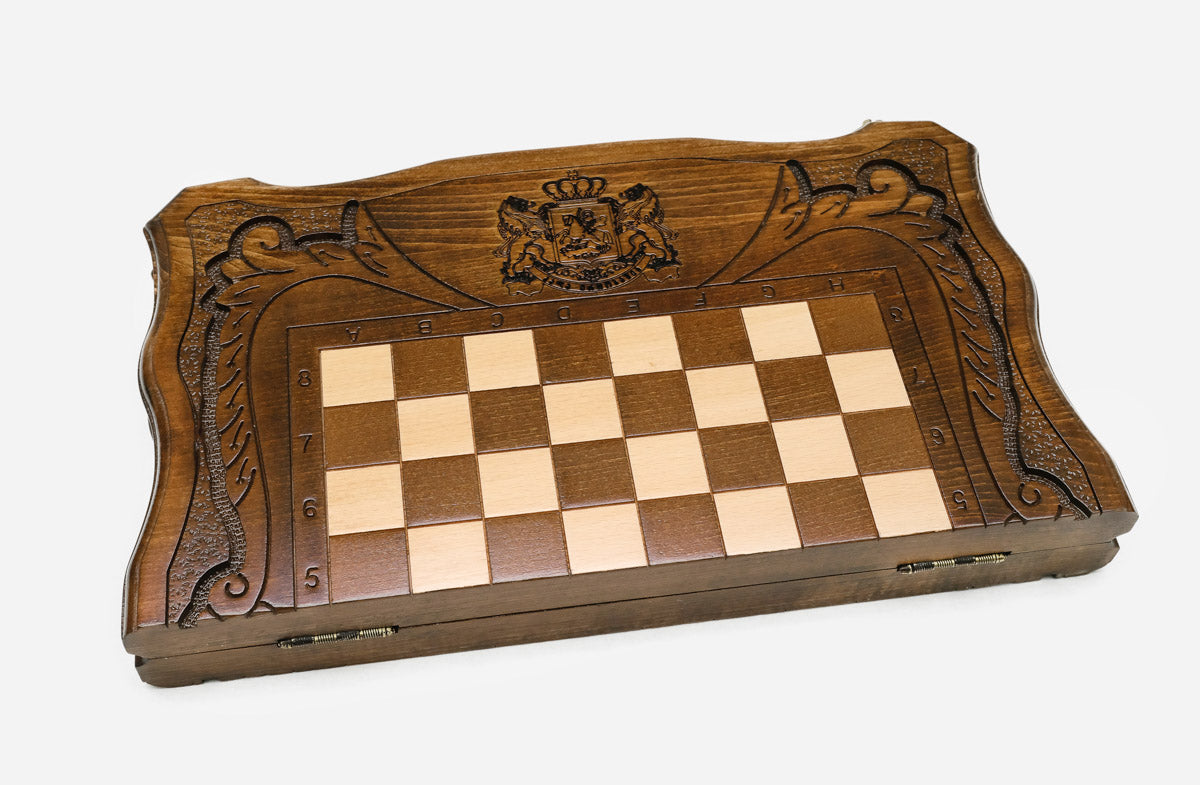 Georgian heritage chess set, entirely handmade