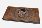 Cat backgammon set with checkers and dice