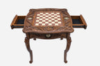 Lion chess table, frame detail