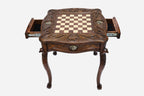 Eagle chess table, pedestal detail