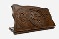 Armenian backgammon set carved with David of Sassoun on horseback