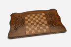 Armenian backgammon set interior with playing points