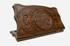 Georgian backgammon set carved with the coat of arms of Georgia