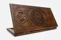 Armenian Backgammon Set with Ornament - hand-carved wooden backgammon board