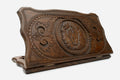 Backgammon Set with Lion - hand-carved wooden backgammon board