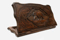 Backgammon Set with Bear - hand-carved wooden backgammon board