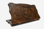 Backgammon Set with Pegasus - hand-carved wooden backgammon board