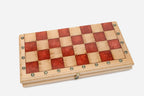 Detail of the red epoxy squares and engraved border