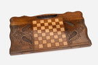 Close-up of the carved crown