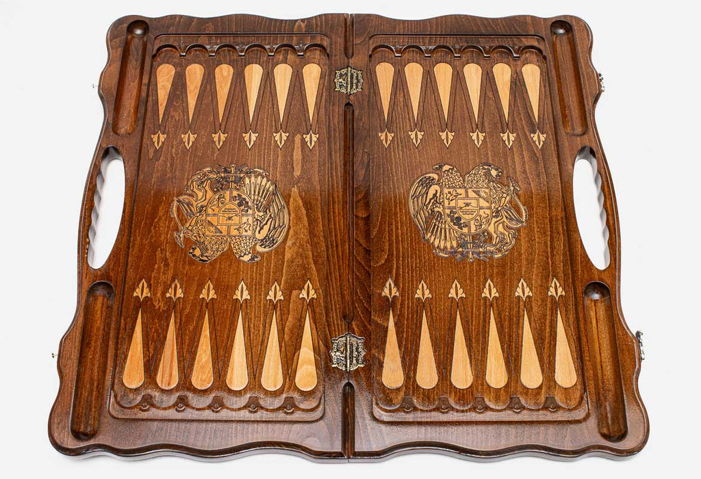 Close-up of the carved Armenian coat of arms