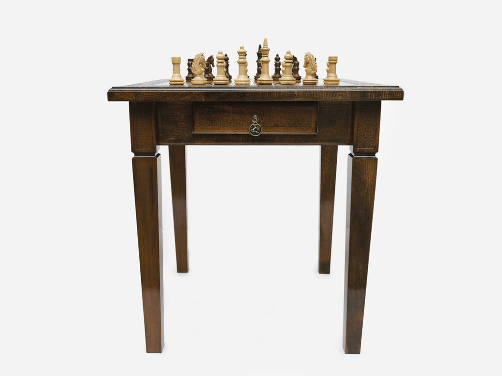 Classic chess table, full view