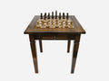 Classic chess table handmade in solid wood