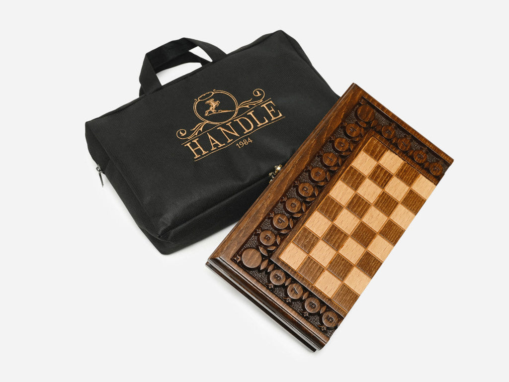 Pomegranate and Grapevine chess and backgammon set - view 10