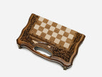 Hand-carved Ararat combo board - side view
