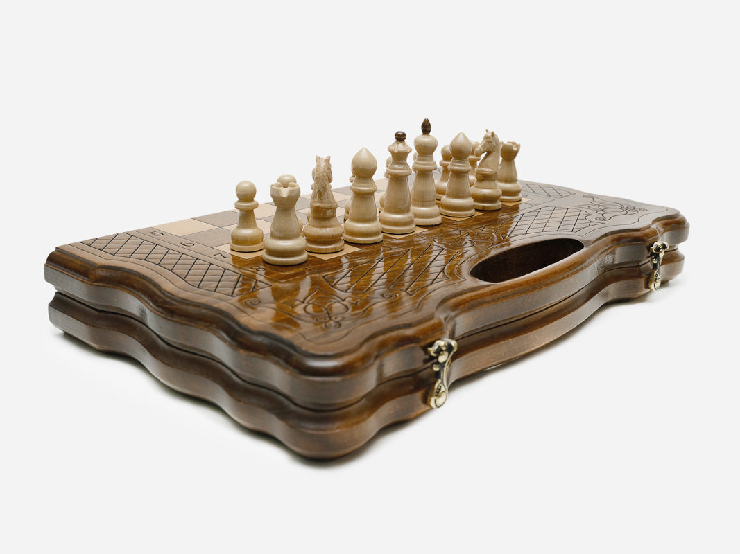 Classic combo board with dice and carrying bag