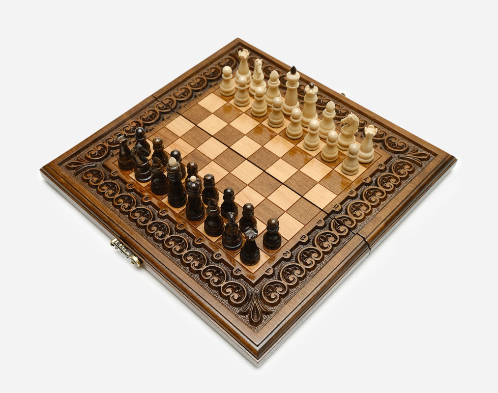 Carved combo board, closed like a keepsake box