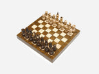 Small folding chess board in solid beech