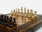 Beech grain across the folding games board