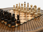 Precise geometric carving on the beech board