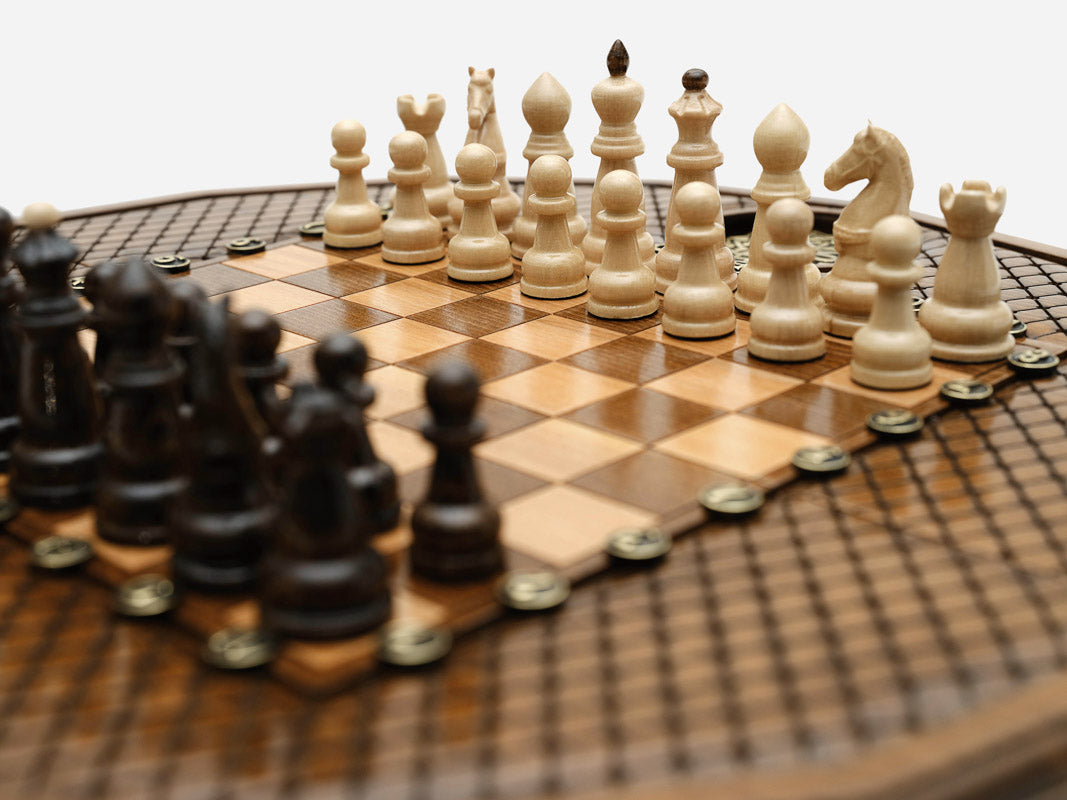 Precise geometric carving on the beech board