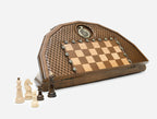 Luxury Armenian chess set with pomegranate and grapevine carving