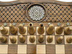 Ornament chess set shown folded