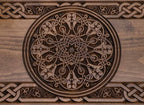 Armenian ornament wooden backgammon board