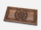 Ornament Armenian backgammon set folded with handle