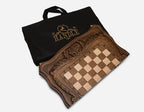 Wooden ornament chess set, detail