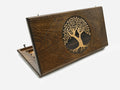 Armenian backgammon set carved with the Tree of Life