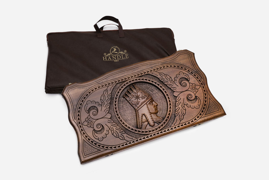 Armenian Tigran the Great backgammon set, full view