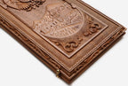 The lower rows of the carved Armenian alphabet