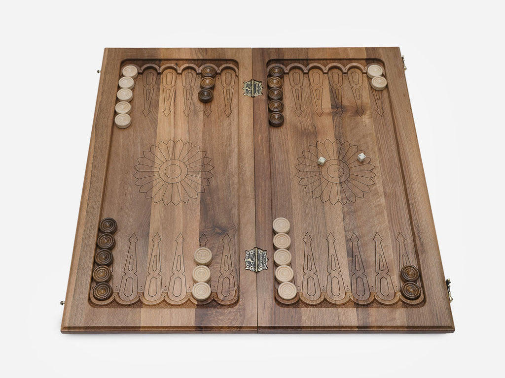 The carved board shown from another angle