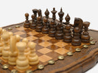 Two-game classic set with turned pieces