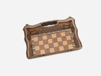 Walnut lattice bronze combo set shown folded