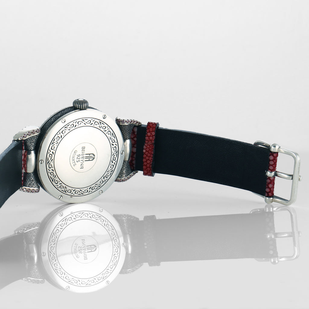 Lilac Zirconia Sterling Silver Watch
