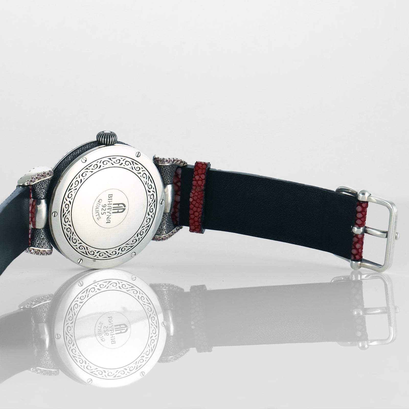 Lilac Zirconia Sterling Silver Watch