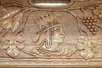 Armenian backgammon board detail of King Tigran the Great carving