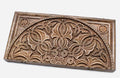 Armenian walnut backgammon board carved by a master with flowing ornament