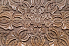 Detail of the interlaced ornament carving