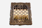 Armenian Chess Set with Mount Ararat - handmade chess backgammon set