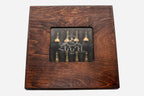 Hand-carved Armenian chess backgammon set with carrying bag - full set