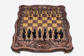 Luxury Chess Set with Octagon and Bronze Pieces - handmade combo board